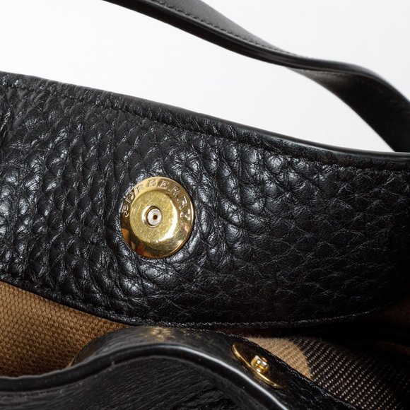 Burberry Maidstone Black Leather Tote - Picture 12 of 16